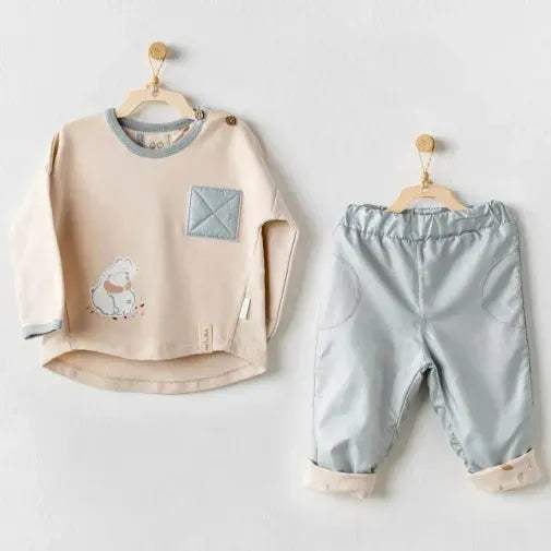 andy_wawa_costume_2_pices_time_to_relax_beige_-_vert_clair-47788275466551-bebe-babyboss.ma-maroc - Babyboss.ma -bebe-maroc