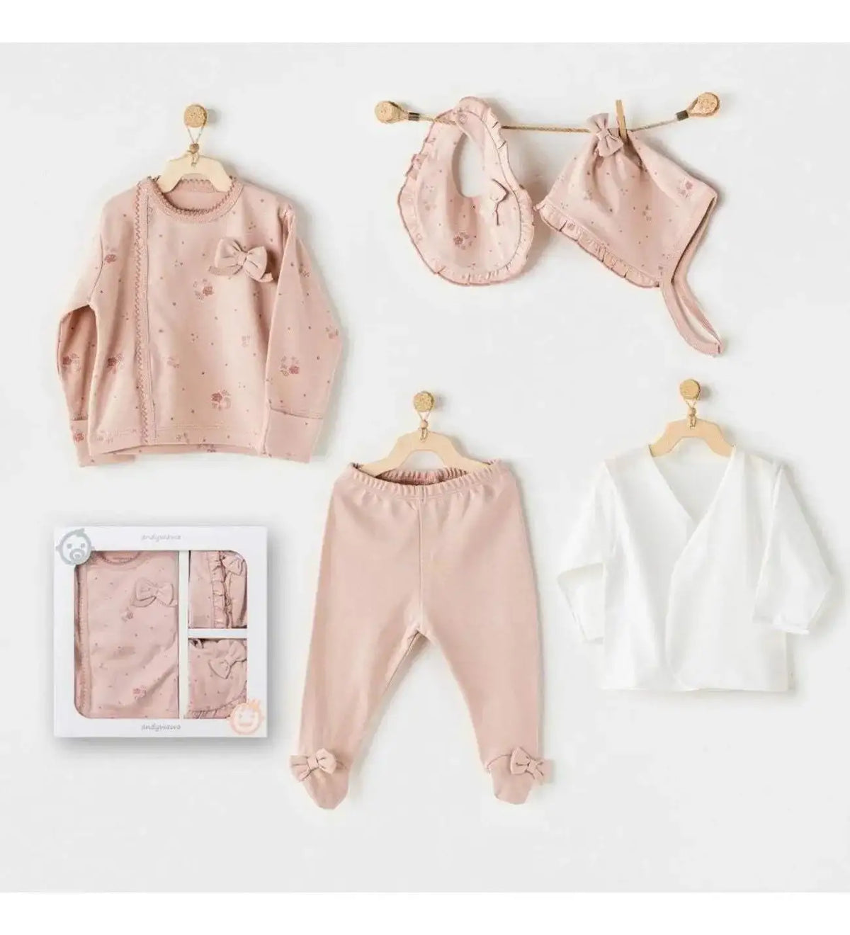 Andy Wawa Girl Hospital Release 5 pièces chiot Gazelle rose Ac24360