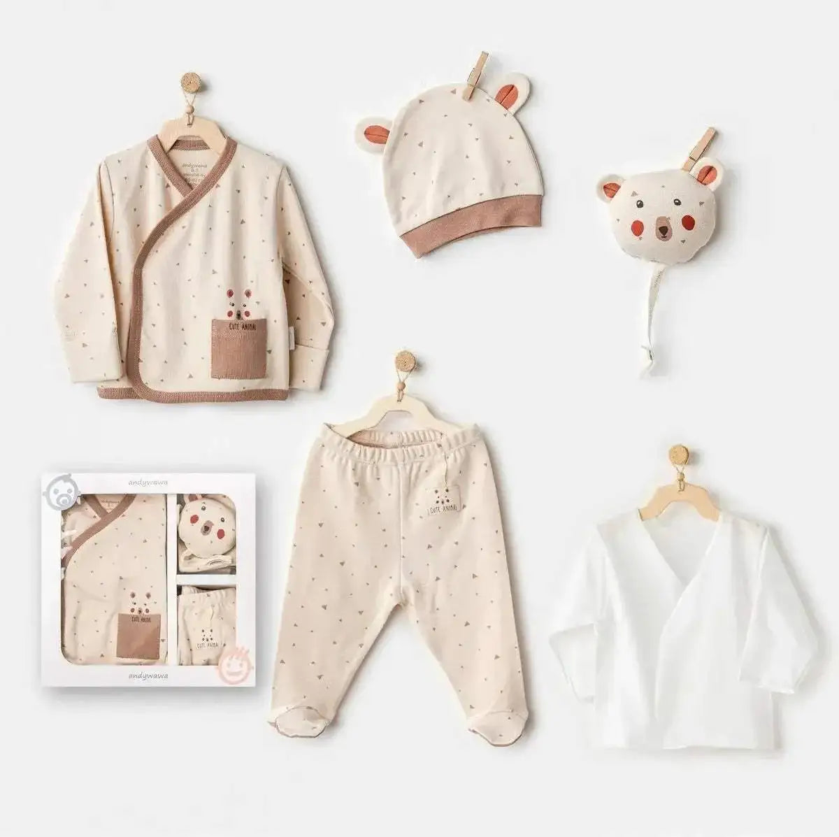 Andy Wawa Girl Hospital Release 5 pièces chiot Gazelle rose Ac25020