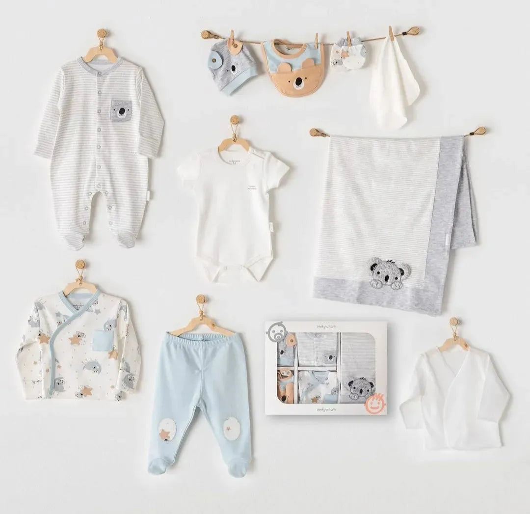 Andywawa pack naissance 10 piece 100% cotton - Babyboss.ma - Andywawa - pour bébé maroc