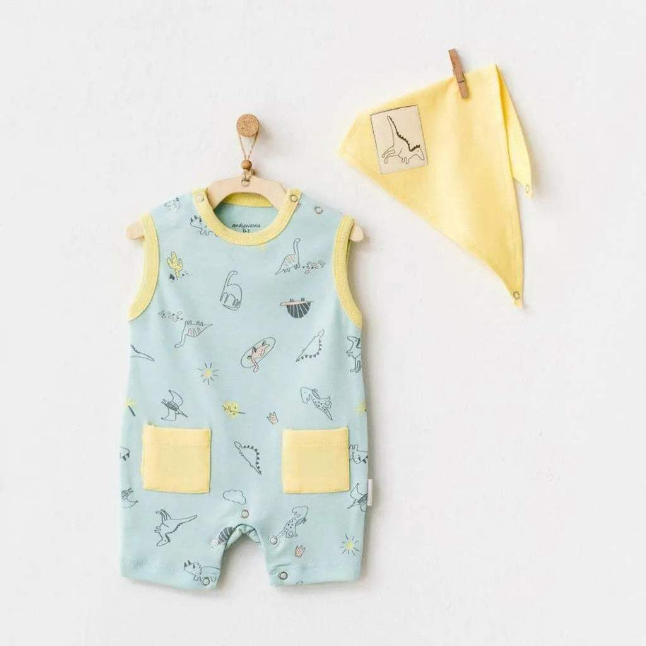 andywawa-summer-romper-body-avec-bonnet-babyboss-ma-andywawa-pour-bebe-maroc - Babyboss.ma -bebe-maroc