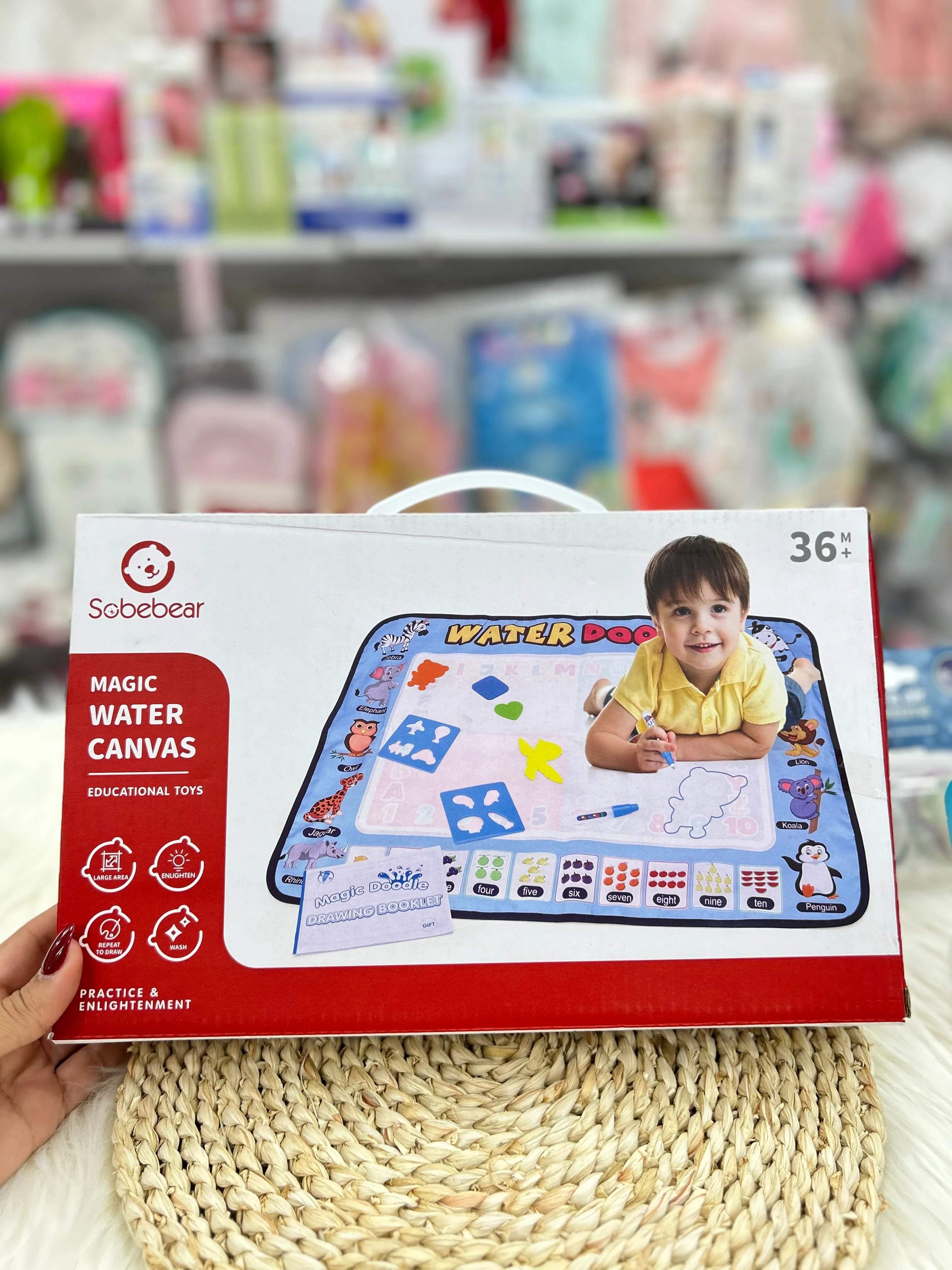 AquaPaint : tapis magique pour dessiner a l’eau - SOBEBEAR - pour bébé Maroc -www.babyboss.ma