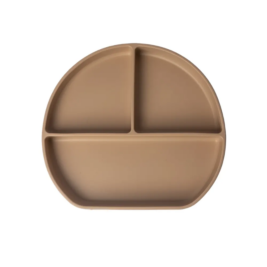 Yummy compartmentalized silicone plate with suction cup