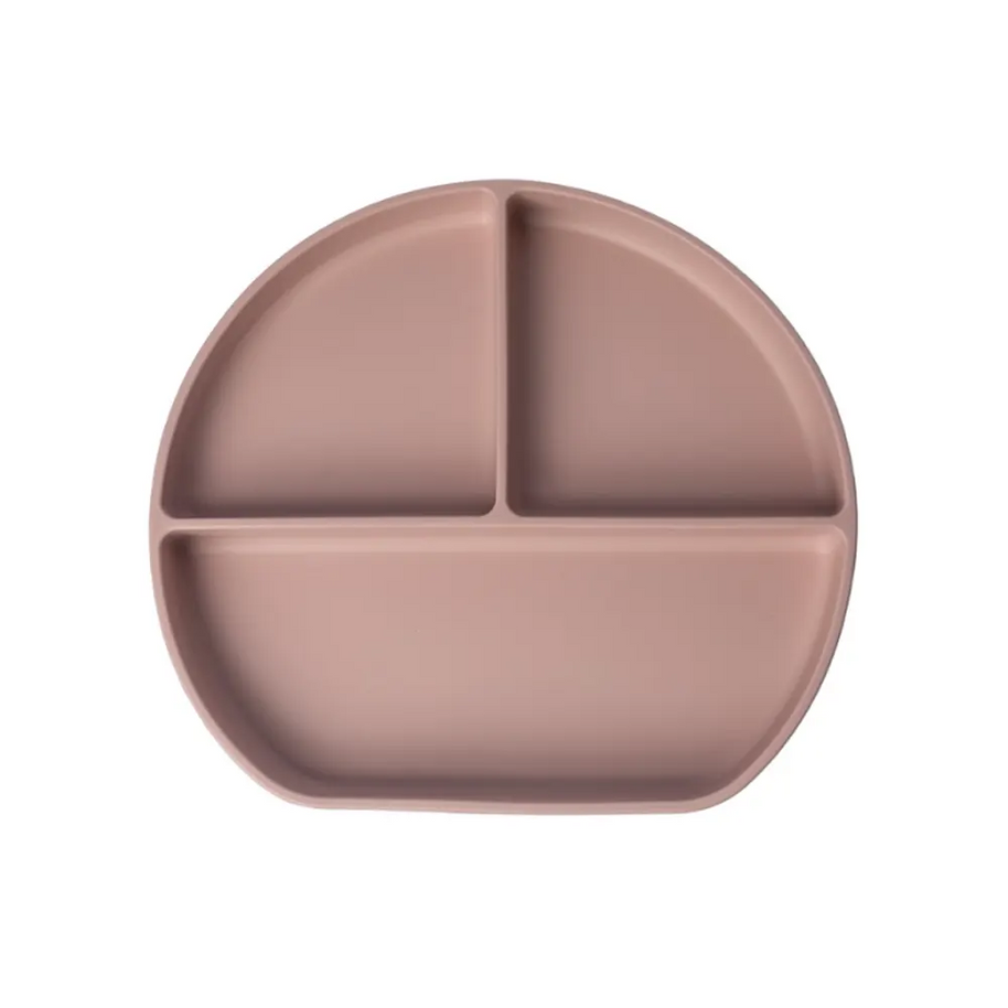 Yummy compartmentalized silicone plate with suction cup
