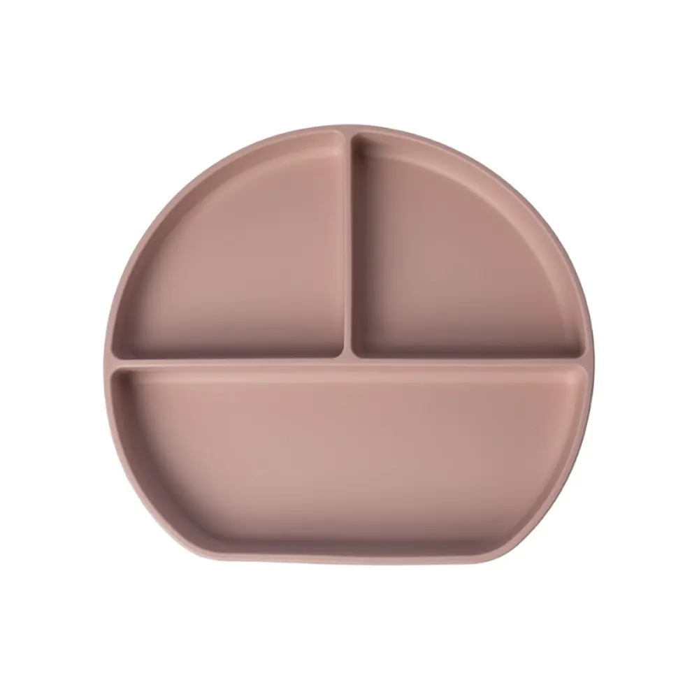 Yummy compartmentalized silicone plate with suction cup