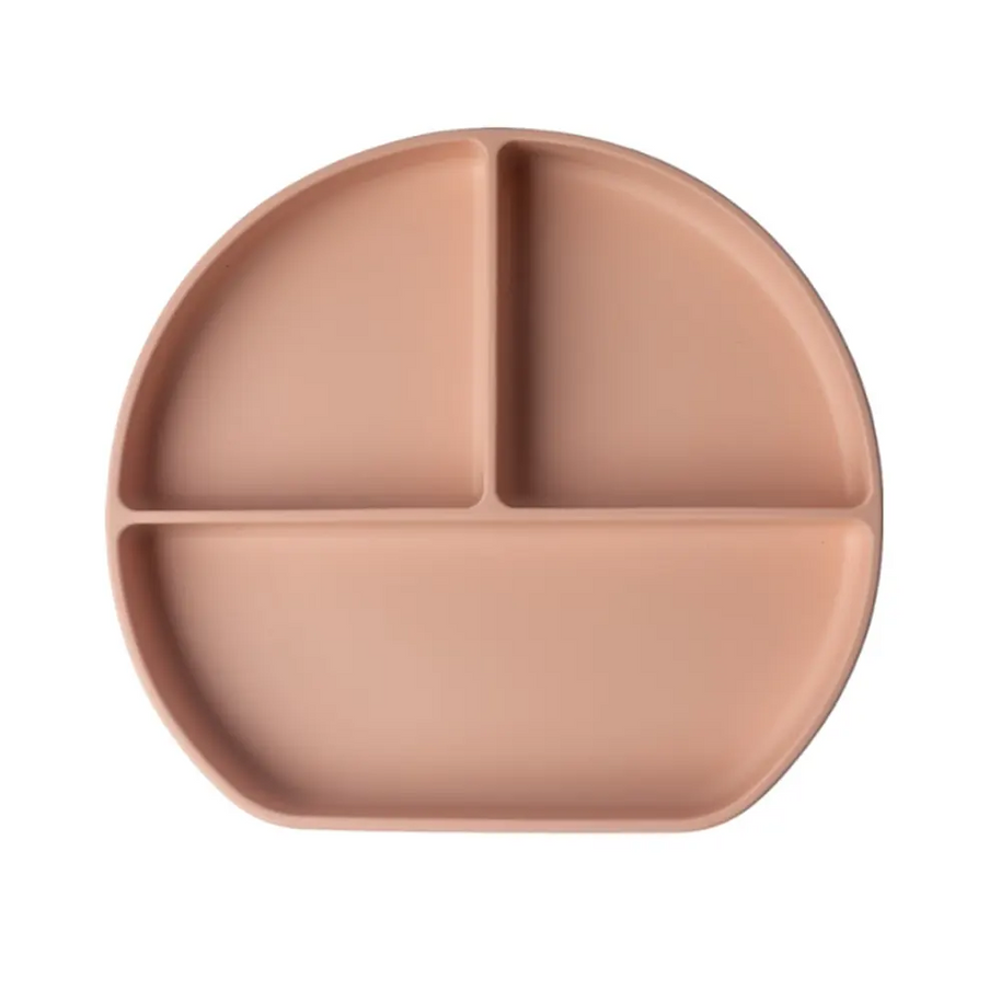 Yummy compartmentalized silicone plate with suction cup
