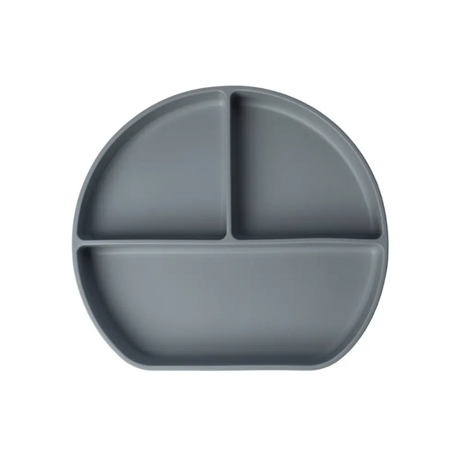 Yummy compartmentalized silicone plate with suction cup