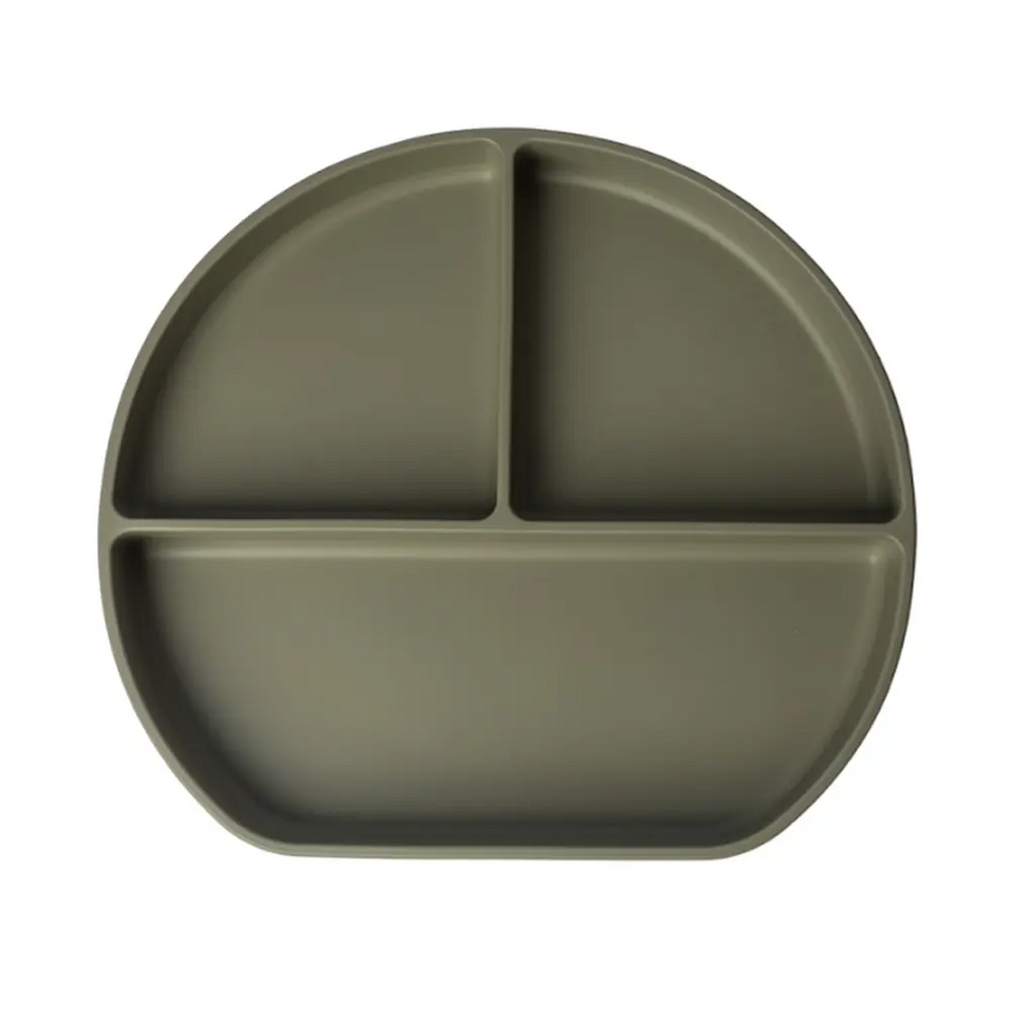 Yummy compartmentalized silicone plate with suction cup