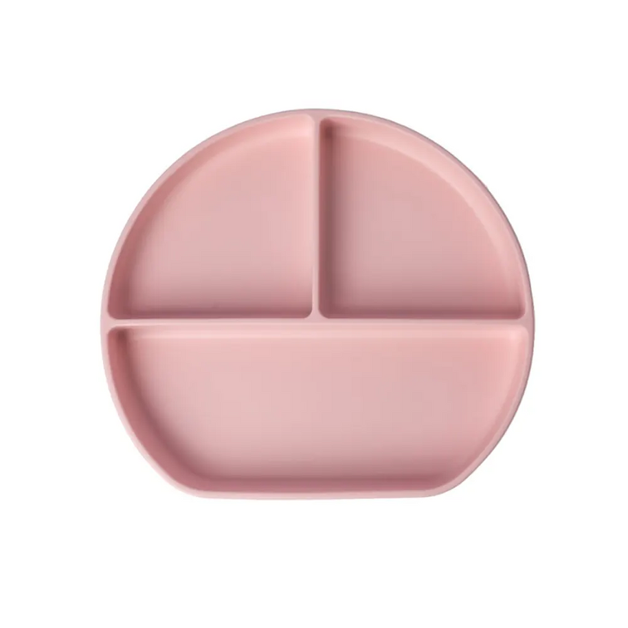 Yummy compartmentalized silicone plate with suction cup