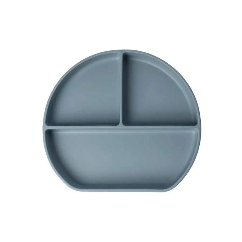 Yummy compartmentalized silicone plate with suction cup