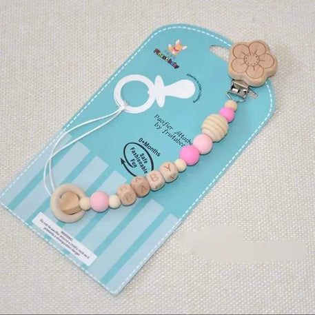 Attache tétine en bois - babyjem - pour bébé Maroc -www.babyboss.ma