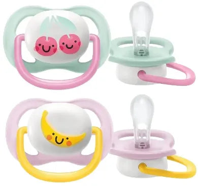 Avent Lot de 2 Sucettes Orthodontiques Ultra ait fruit 0-6m Fille - Philips Avent - pour bébé maroc