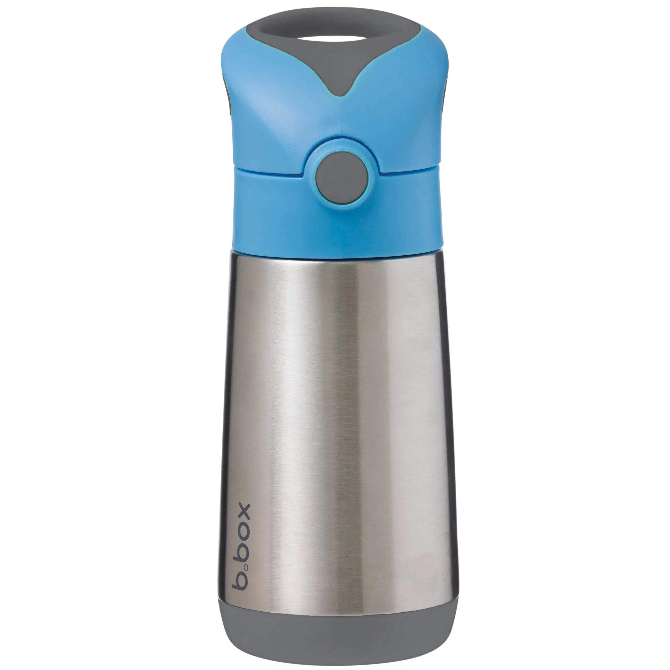 Gourde isotherme à paille B.box 350ml - Blue - BBOX USA - Insulated water bottles pour bébé Maroc -www.babyboss.ma