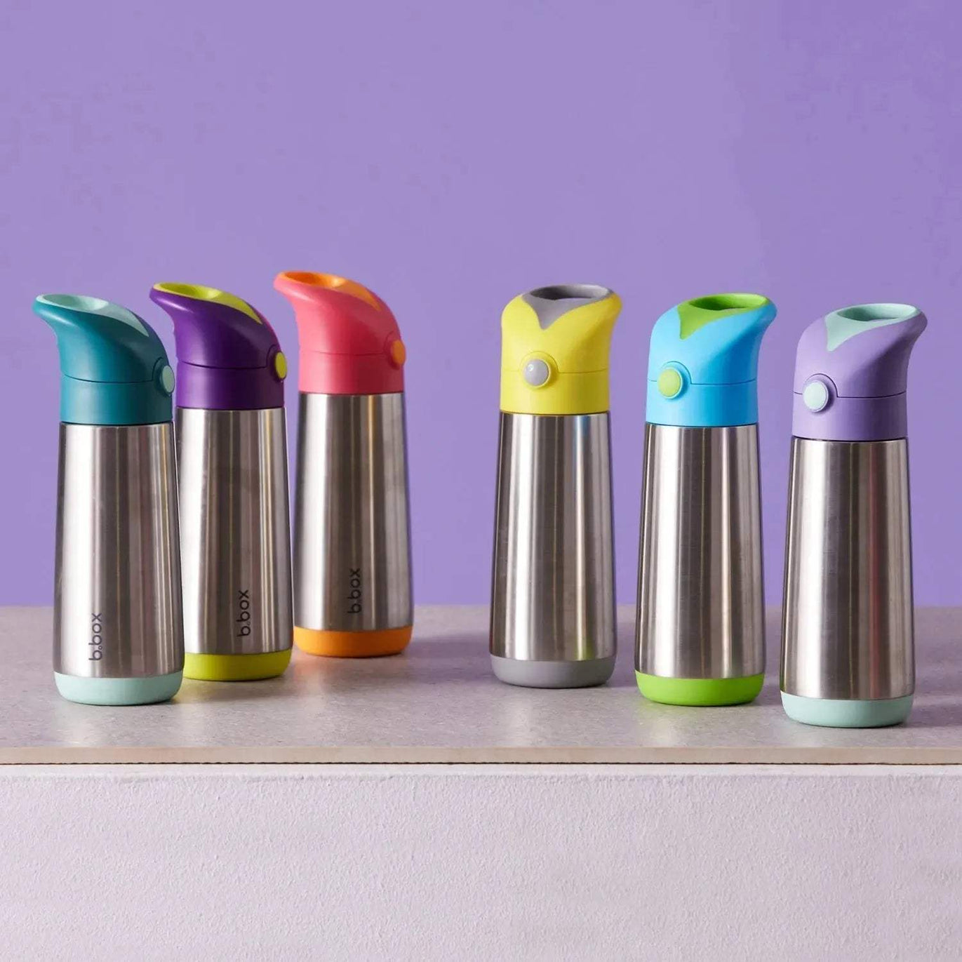 Gourde isotherme à paille B.box 500ml - Lemon - BBOX USA - Insulated water bottles pour bébé Maroc -www.babyboss.ma