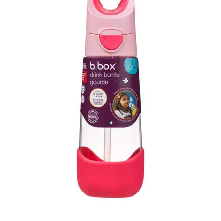 Gourde à paille B box Tritan™ - flamingo Fizz 600ml - BBOX USA - Water bottles pour bébé Maroc -www.babyboss.ma
