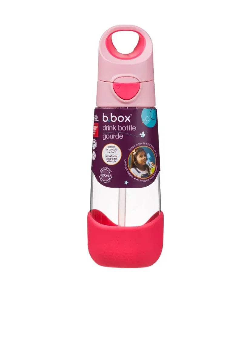 Gourde à paille B box Tritan™ - flamingo Fizz 600ml - BBOX USA - Water bottles pour bébé Maroc -www.babyboss.ma