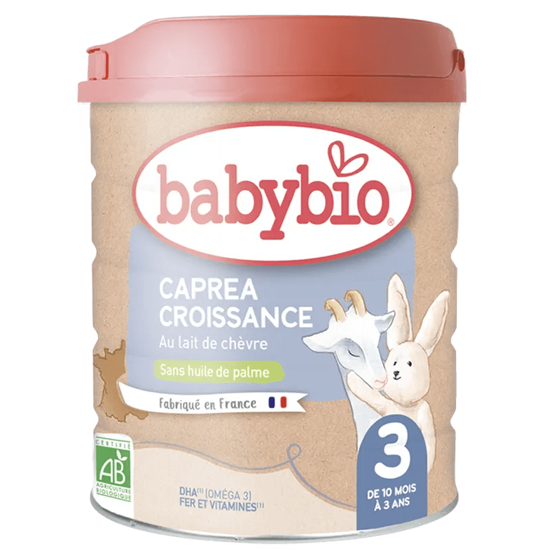 Babybio Caprea 3ème âge, lait de chèvre bio 800 g – vue 2 – BabyBoss.ma