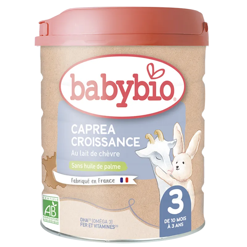 Babybio Lait de chèvre Caprea 3ème Âge 800g - 10mois-3ans - Babyboss.ma - Babybio - pour bébé maroc