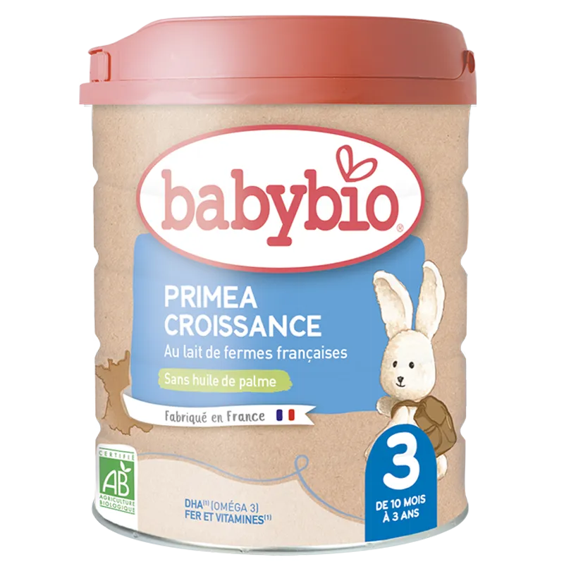 Babybio Lait Infantile Primea 3ème Âge 800g - Dès 10mois - Babyboss.ma - Babybio - pour bébé maroc