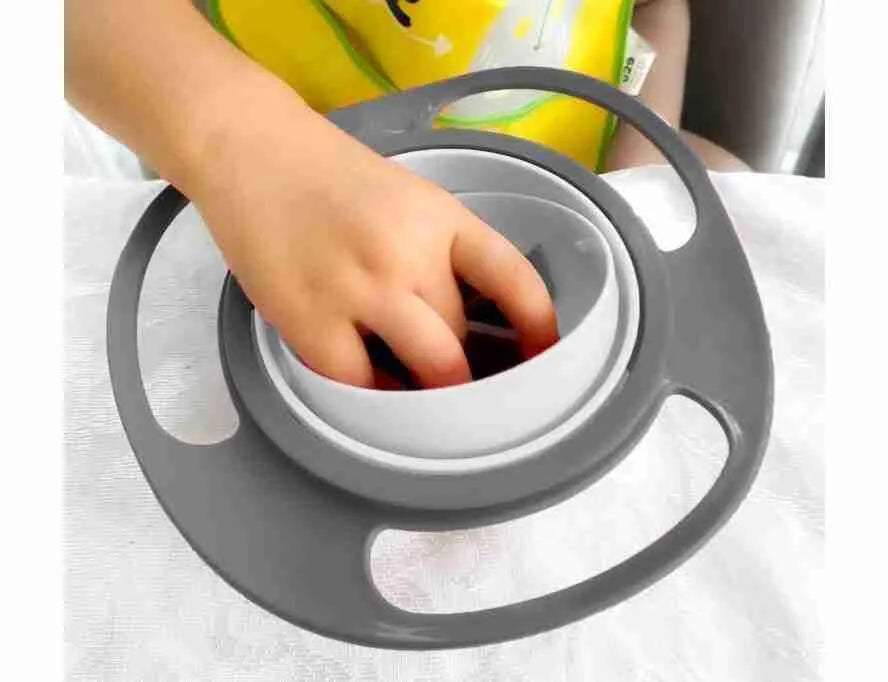 بيبي جيم وعاء طعام للأطفال قابل للدوران 360 درجة مضاد للانسكاب عملي للرضع والأطفال - BABYBOSS - babyjem - للطفل المغرب
