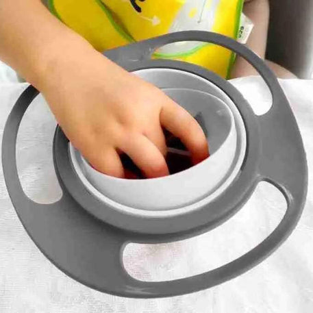 بيبي جيم وعاء طعام للأطفال قابل للدوران 360 درجة مضاد للانسكاب عملي للرضع والأطفال - BABYBOSS - babyjem - للطفل المغرب