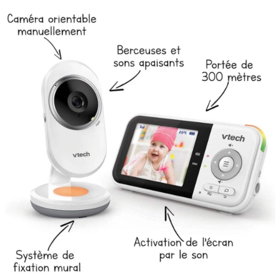 Babyphone Vidéo Clear Plus Vtech - Vtech - phone pour bébé Maroc -www.babyboss.ma