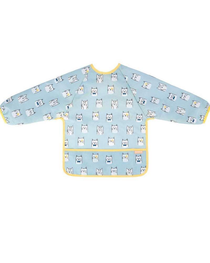 Badabulle bavoir manches longues animaux, bleu – BabyBoss.ma