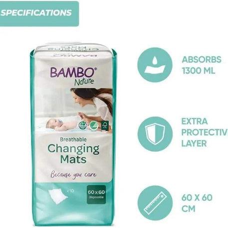 Bambo Nature Tapis de Change 60 x 60 cm - Bambo Nature - TAPIS de change pour bébé Maroc -www.babyboss.ma