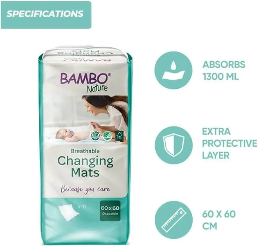 BAMBO NATURE TAPIS DE CHANGE 60*60CM - Babyboss.ma - Bambo Nature - pour bébé maroc