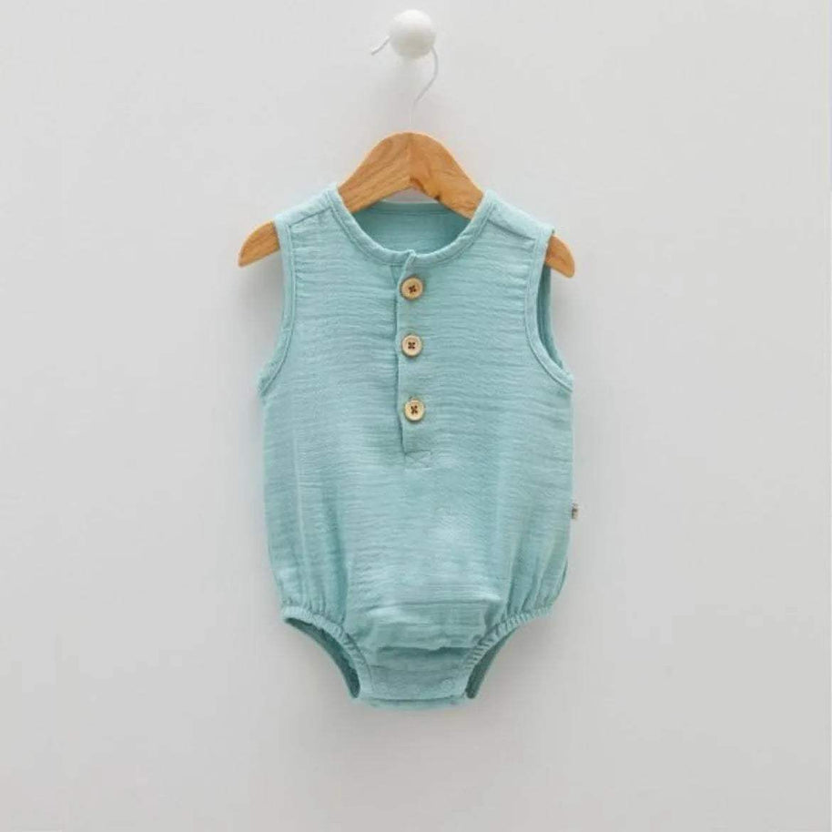 Barboteuse en lin - Caramell - pour bébé Maroc -www.babyboss.ma