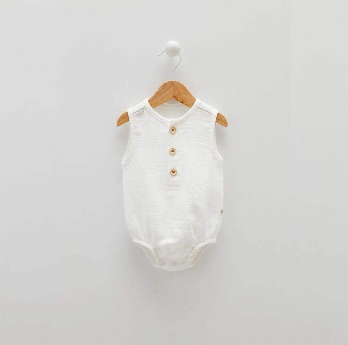 Barboteuse en lin - Caramell - pour bébé Maroc -www.babyboss.ma