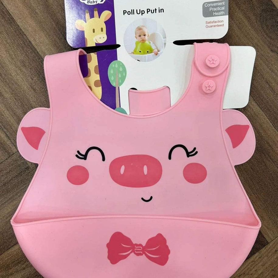 Bavoir en silicone - Only babay - pour bébé Maroc -www.babyboss.ma