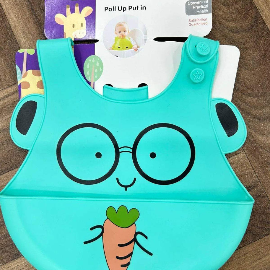 Bavoir en silicone - Only babay - pour bébé Maroc -www.babyboss.ma