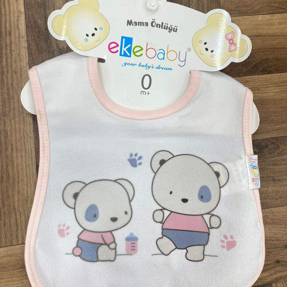 Bavoir imperméable bleu - Ekebaby - pour bébé Maroc -www.babyboss.ma