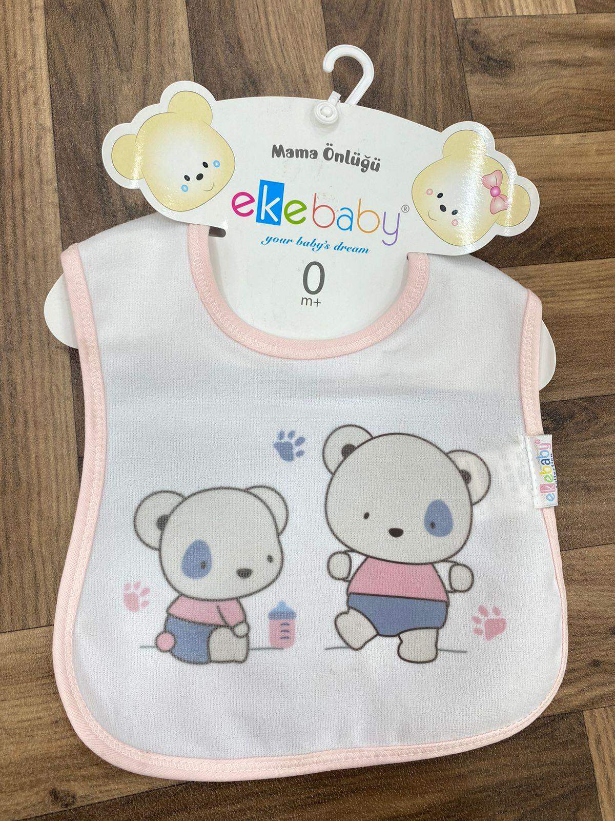 Bavoir imperméable bleu - Ekebaby - pour bébé Maroc -www.babyboss.ma