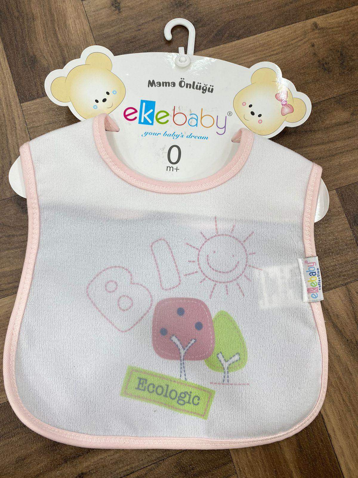 Bavoir imperméable bleu - Ekebaby - pour bébé Maroc -www.babyboss.ma