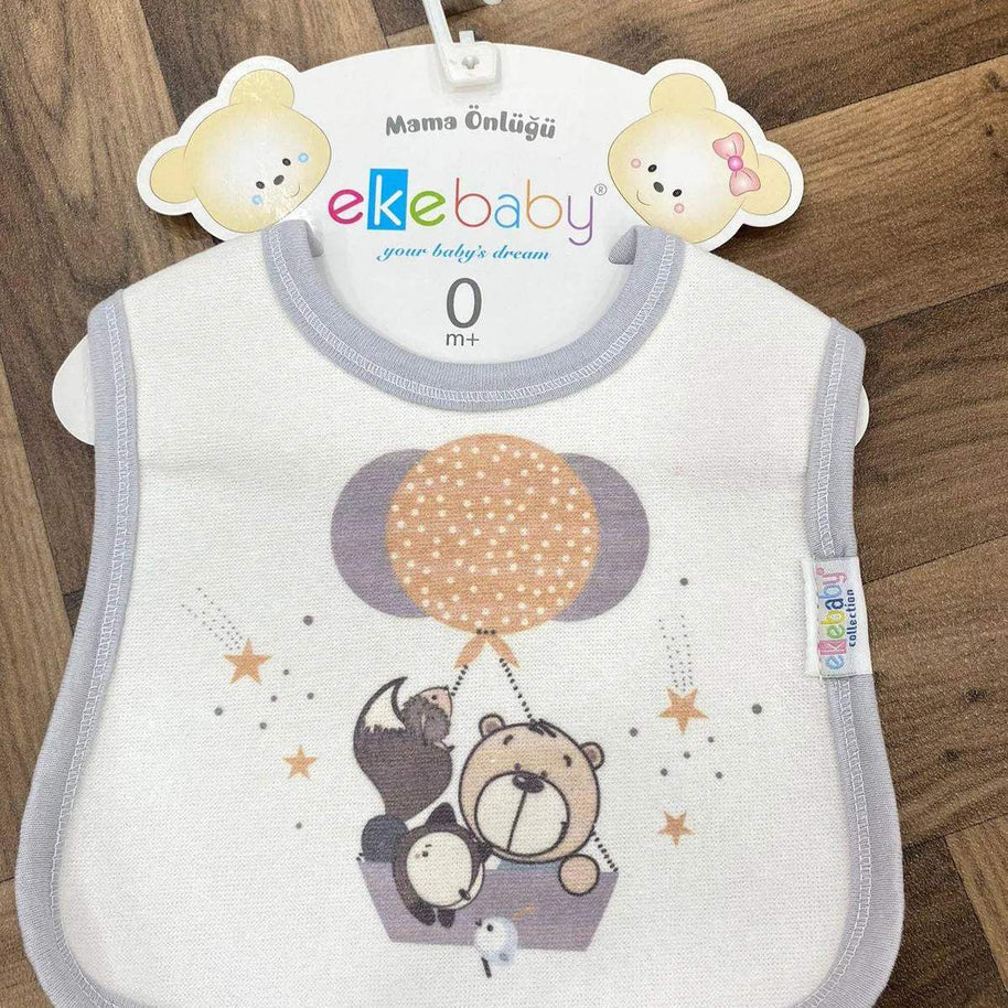 Bavoir imperméable bleu - Ekebaby - pour bébé Maroc -www.babyboss.ma