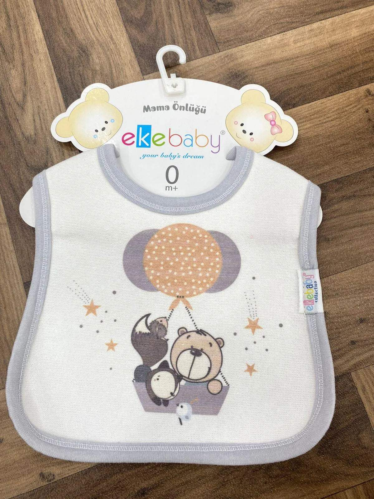 Bavoir imperméable bleu - Ekebaby - pour bébé Maroc -www.babyboss.ma