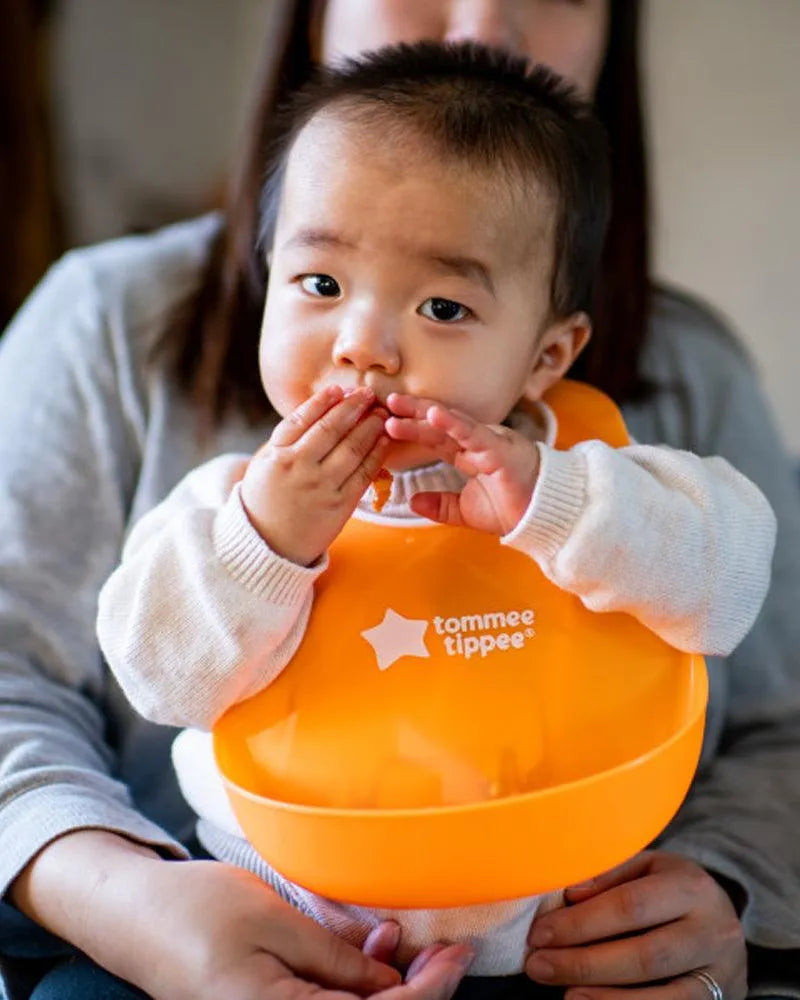 Bavoir Tommee Tippee avec Fermoir Réglable - Orange - Babyboss.ma - Tommee Tippee - pour bébé maroc