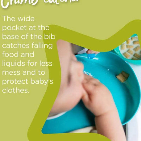 Bavoir Tommee Tippee avec Fermoir Réglable - Turquoise - Tommee Tippee - Bavoirs pour bébé Maroc -www.babyboss.ma