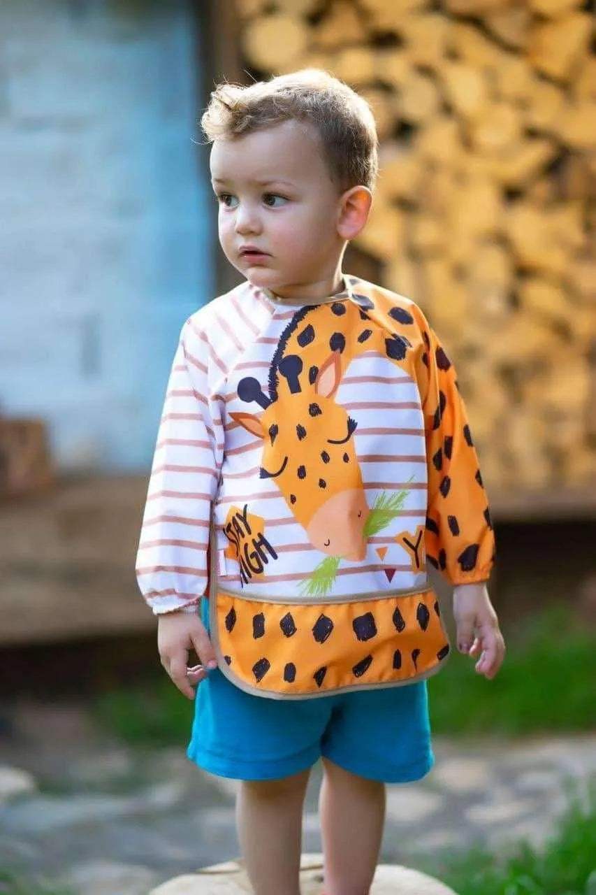 bavoir-alimentaire-a-manches-0-2-ans-babyboss-ma-repas-pour-bebe-maroc-1 - Babyboss.ma -bebe-maroc