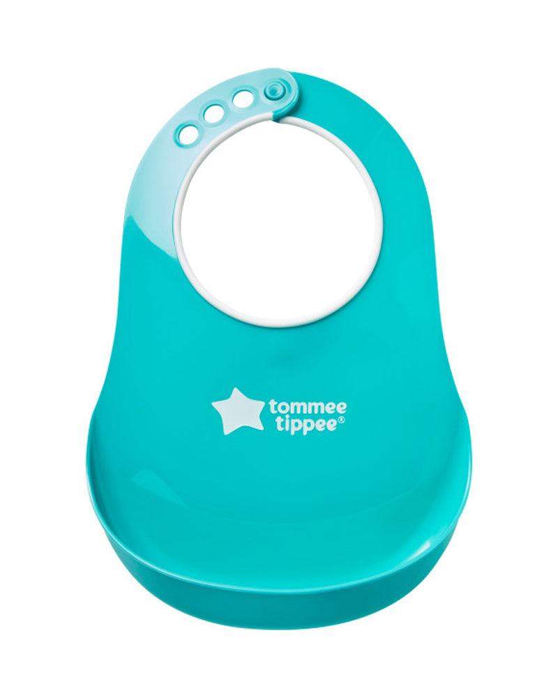 bavoir-tommee-tippee-avec-fermoir-reglable-turquoise-babyboss-ma-tommee-tippee-pour-bebe-maroc-1 - Babyboss.ma -bebe-maroc