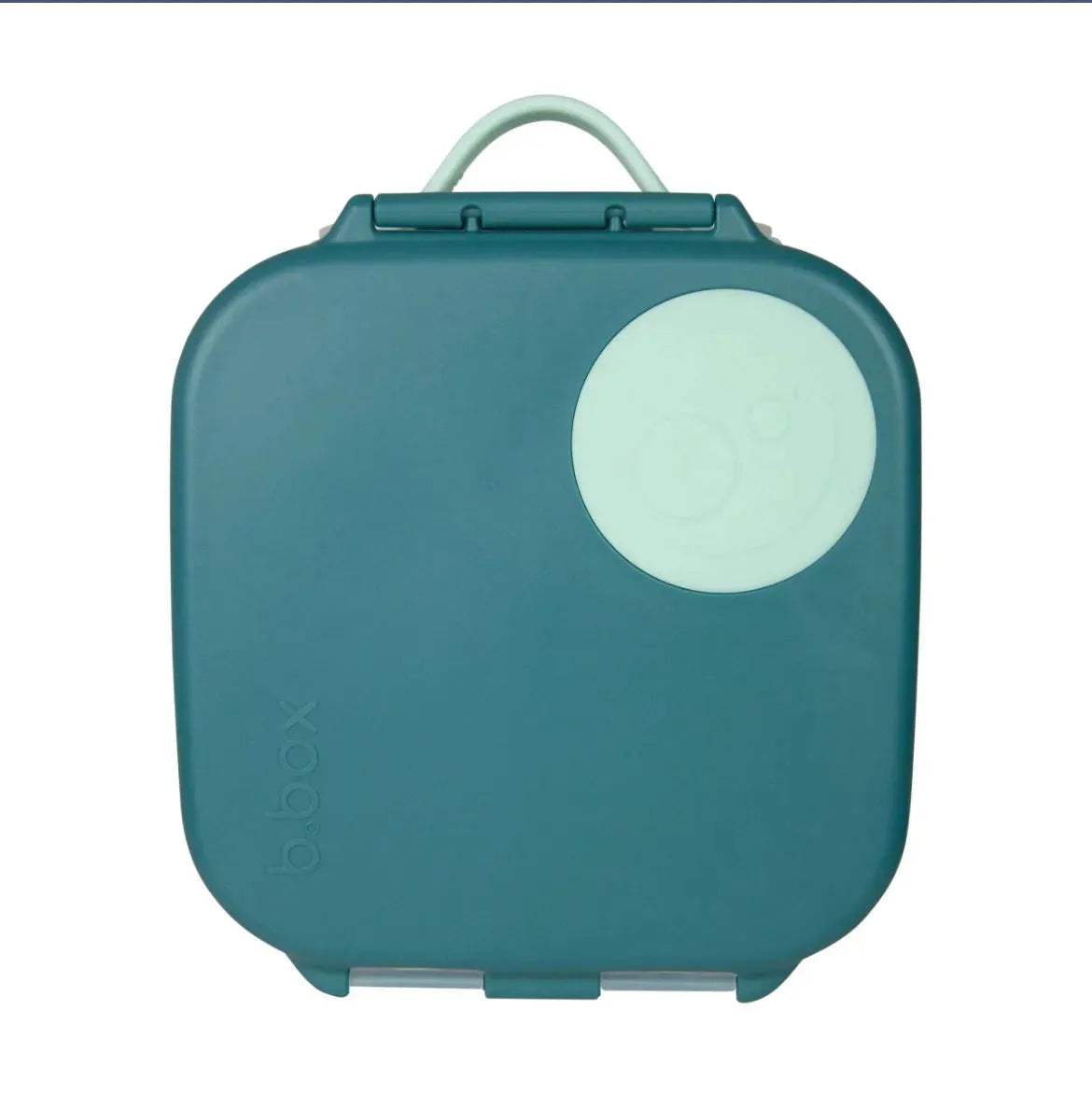 b.box Mini lunchbox 1 L Emerald Forest fermée, couvercle vert profond et bouton vert menthe – Babyboss.ma
