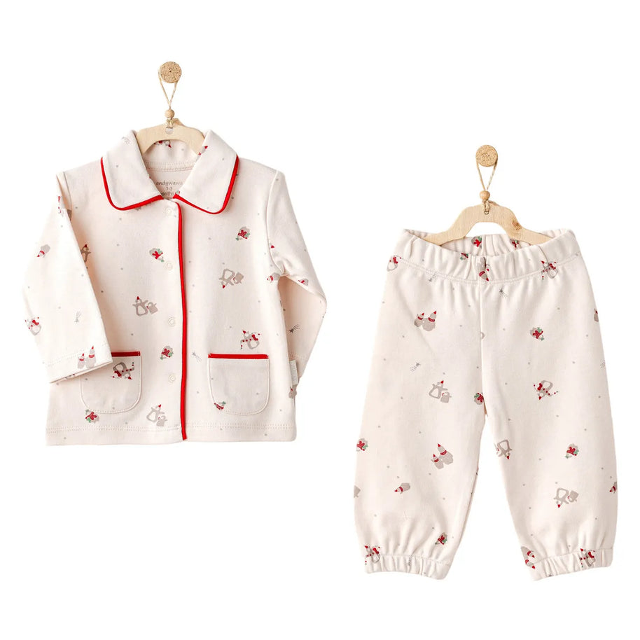 Beige noel pyjama pour Bebe 100% cotton Andywawa - Andywawa - pour bébé maroc