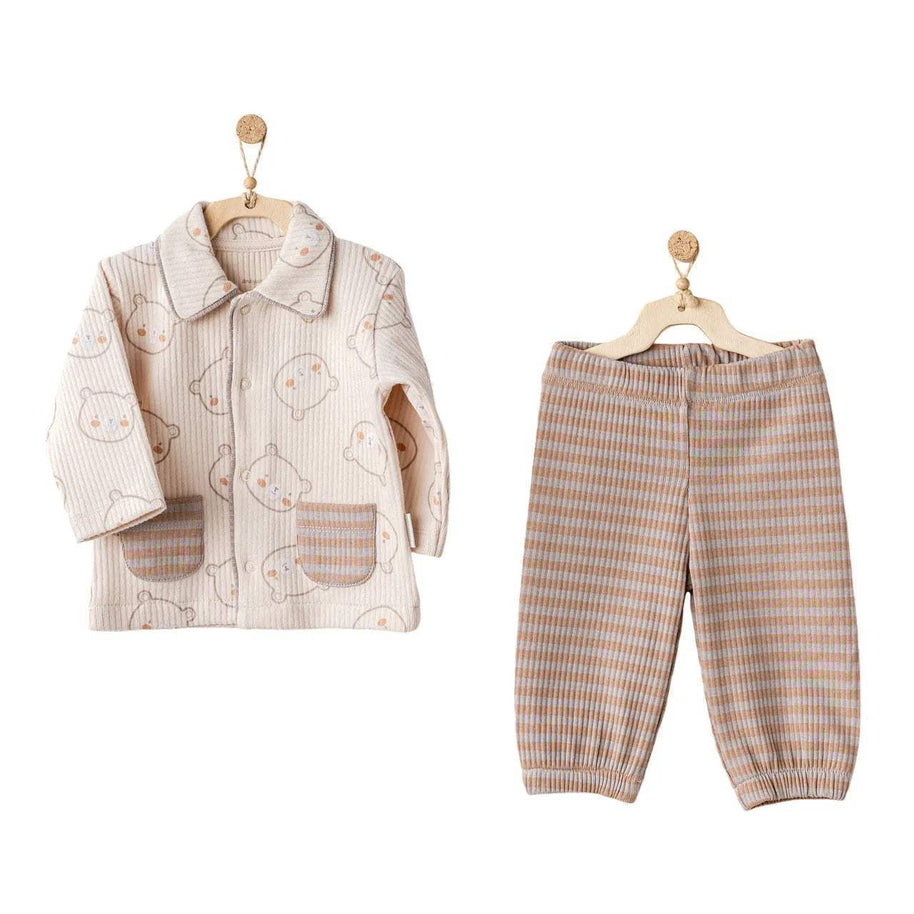 beige_bear_pyjama_pour_bebe_100_cotton_andywawa-47680342163767-bebe-babyboss.ma-maroc - Babyboss.ma -bebe-maroc