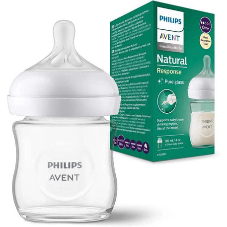 BIBERON NATURAL RESPONSE 125ml en verre - Philips Avent - pour bébé Maroc -www.babyboss.ma