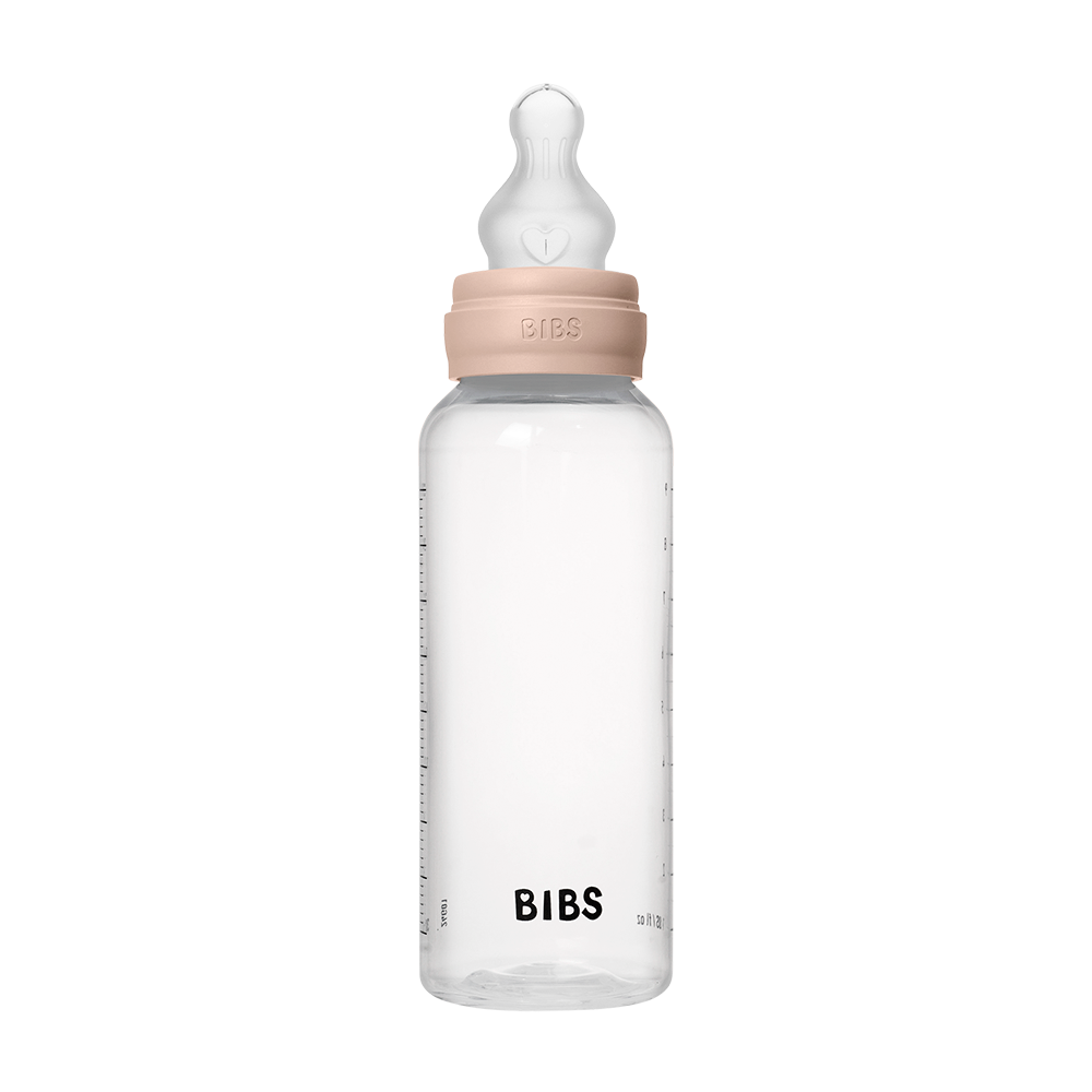 Biberon BIBS Sans BPA 270ml – Silicone Débit moyen - Blush - Bibs - Baby Bottle - Babyboss.ma
