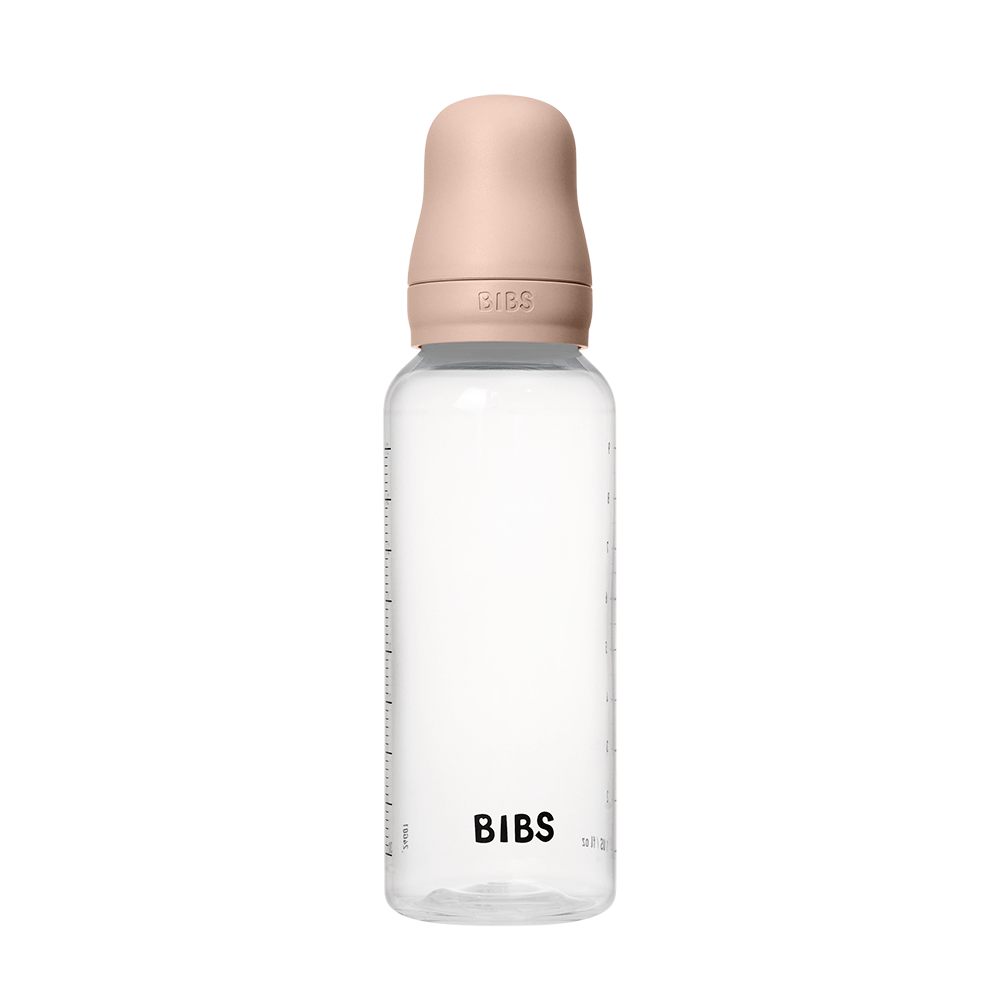 Biberon BIBS Sans BPA 270ml – Silicone Débit moyen - Blush - Bibs - Baby Bottle - Babyboss.ma