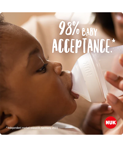 Biberon NUK Perfect Match avec tétine en silicone souple 150 ml - Blanc - NUK - - Babyboss.ma