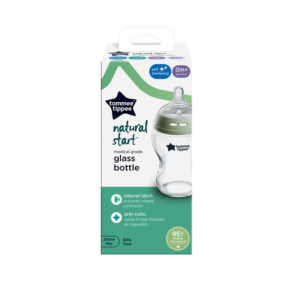 Biberon Tommee Tippee Closer to Nature 0m+ - 250ml en verre